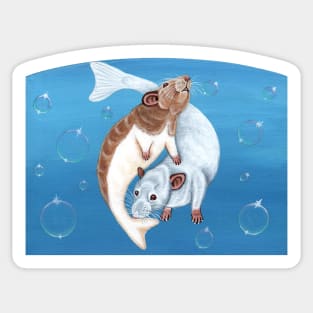 Mermaid Rats Sticker